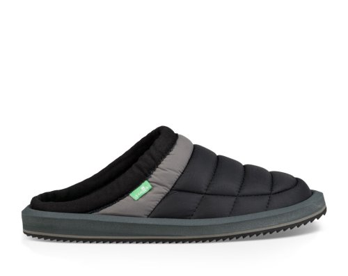 Claquette Sanuk Lil Puffer Low Enfant - Noir YDRFBV631